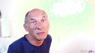 GERMAN OLD COUGAR AND DAD DEFLORATION MMF WITH STEP SON