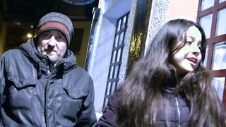 Picking up a dark haired teenagers that's kinky for STREET SEX: Meet Aimi!