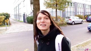 GERMAN COLLEGE CHICK PICKUP AND BONED BY BIG DICK CASTING