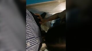 SCHOOLGIRL BLOWS PROFESSOR COCK TO PASS EXAM - SHE DIDN'T PASS