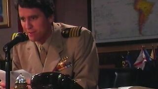 Blonde nymphs offer incredible sexy performance for army dude