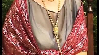Retro outdoors masturbation session! Cougar, Hot mom