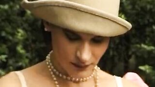 Retro outdoors masturbation session! Cougar, Hot mom