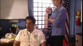 Guy licks and finger fucks hoe's pussy on bed