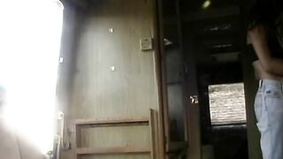 Cum dirty young dark hair bimbo slurps a penis and ride a penis
