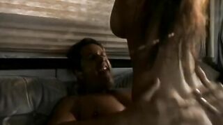 Cum dirty young dark hair bimbo slurps a penis and ride a penis