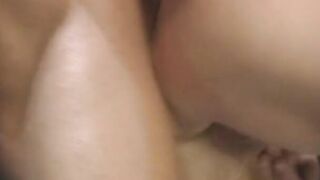 Bae blonde Hottie gets banged on a desk, takes a jizzed on he
