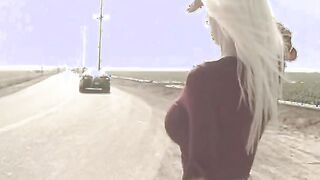 bimbos gets butt bent over on the floor and gets snatch boned
