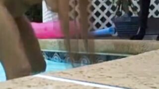 Beauty Fun By The Poolside Inside Florida Love Making Session