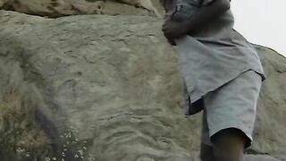 Adorable hardcore hoe filled with long african penis