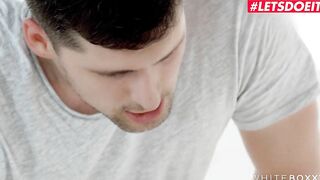 WHITE BOXXX - Bound Up Gf Orgasms From Anal Sex