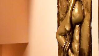 Vulgar Hispanic has solo play then gets banged by creepy guy