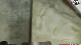 Blonde skank with tiny boobies just want the penis and the cum