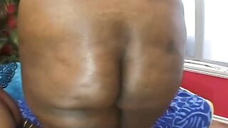 Freaky black lays back and gets vagina licked by cunt with mouth