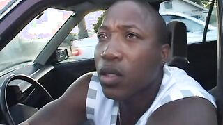African bimbo riding penis and gets it lying on the 1 side