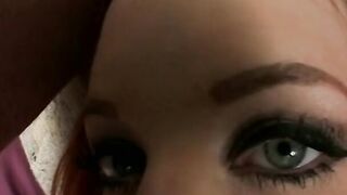Excellent woman gets 2 cocks and face covered with semen