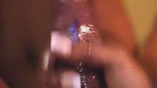 Nude girls is taking janitor's penis for wild sucking off action