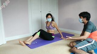 Barely Legal tricked by personal coach at the gym Goddess Jill