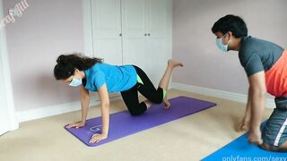 Barely Legal tricked by personal coach at the gym Goddess Jill