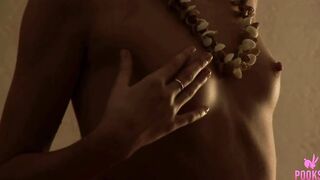 Small Titty Teenie Alexandra Gets Nude And Masturbates