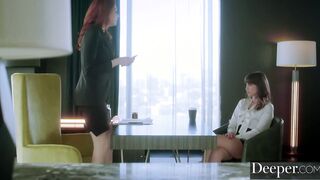 Deeper. Maitland trains secretary Riley to serve her boss