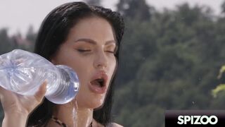 Bubbly Dark Haired Honey Demon Deep Drilling Pounding