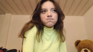 women with an pure face blows his fingered into a suggestive