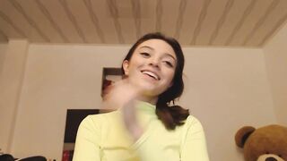 women with an pure face blows his fingered into a suggestive