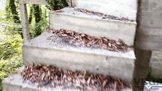 best friends had an group sex into an abandoned house, cum was everywhere