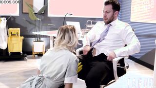 Seth Has An Eye for His Cleaning Lady Kenna James
