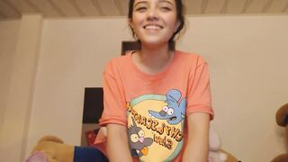 Cutie Colombian otaku Angela has a dreamy butt and is ready fo