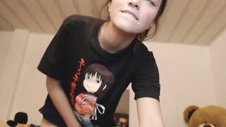 cunt with mouth with just turned teenagers years mature, angelic face and virgina
