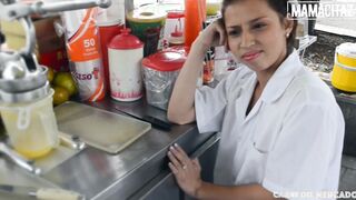 CARNEDELMERCADO - (Siarilin Martinez, Charles Gomez) - Slender Short Hair Hispanic Tries Porn For The First Time And Loves It