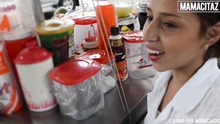 CARNEDELMERCADO - (Siarilin Martinez, Charles Gomez) - Slender Short Hair Hispanic Tries Porn For The First Time And Loves It
