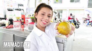 CARNEDELMERCADO - (Siarilin Martinez, Charles Gomez) - Slender Short Hair Hispanic Tries Porn For The First Time And Loves It