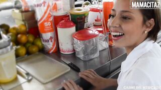 CARNEDELMERCADO - (Siarilin Martinez, Charles Gomez) - Slender Short Hair Hispanic Tries Porn For The First Time And Loves It