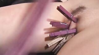 2 lesbians play hard and lick their pussies on a table