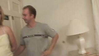 Dude and trashy mistress have wild hard sex inside bedroom