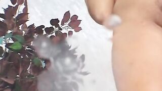 Blonde with fake hooters and a long butt gets all holes plowed for booty cumshot