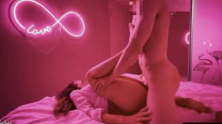 Adorable sluts blows my cock and fucks after party