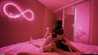 Adorable sluts blows my cock and fucks after party