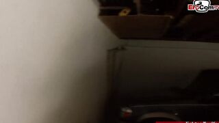Blonde thot with tiny titted pick up and got a belly creampie