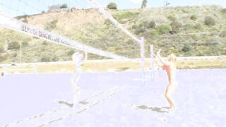 Heisse Blondinen am Strand