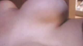 Dark Hair whore on her knees and offer men rough dick a blowj