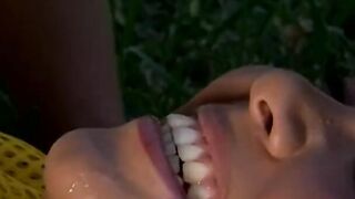 Point of watch lesbo snatch licking outside