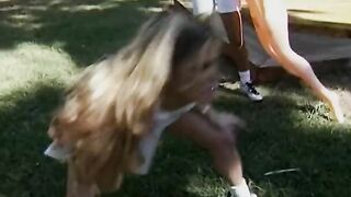 Point of watch lesbo snatch licking outside