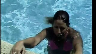 Big Boobed blonde gets nailed on a deck chair after she offer HEAD