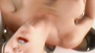 Tasty blonde gets plowed on the stove into her kitchen