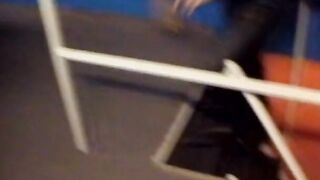 Cutie babes are blowing and touching lonely dick into studio