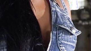 Slutty dark hair lesbians are having a doying screwed party